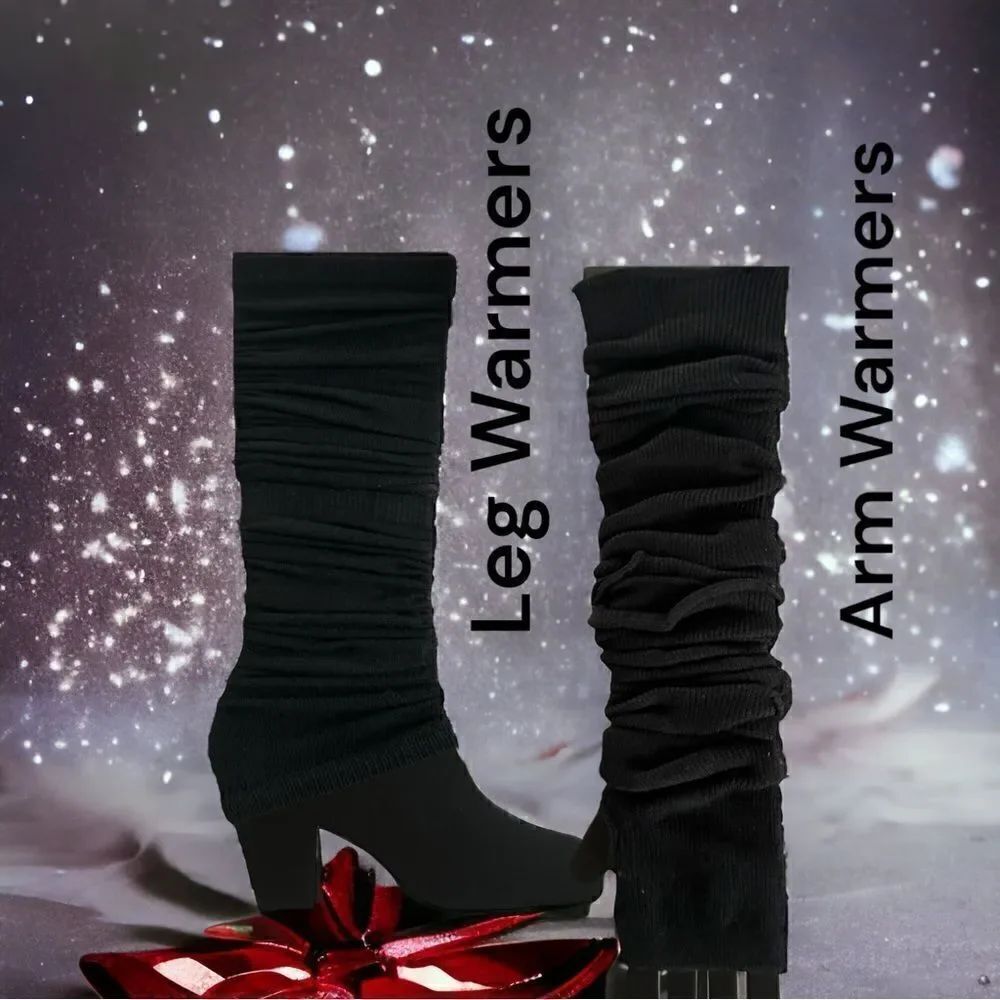 SXY 4-piece Custom Set l Arm/Leg warmers l Black l New